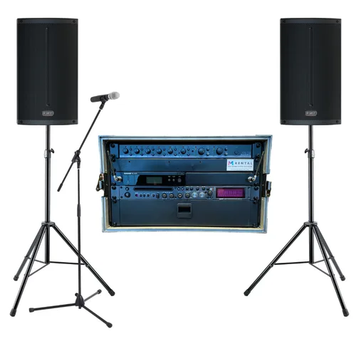 Sound system, two 15-inch speakers · 1