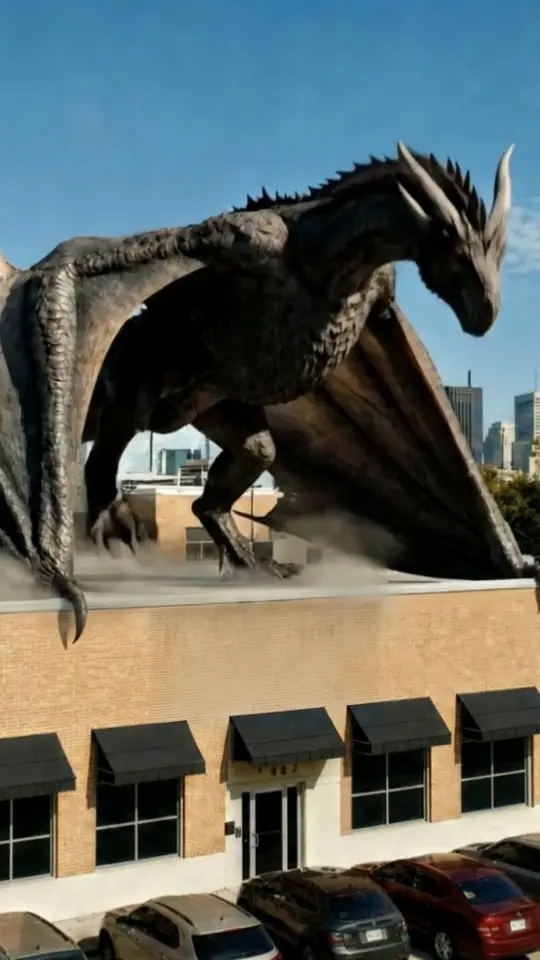 The final frame, the dragon on the roof