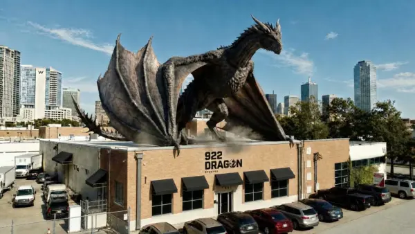 The final frame, the dragon on the roof